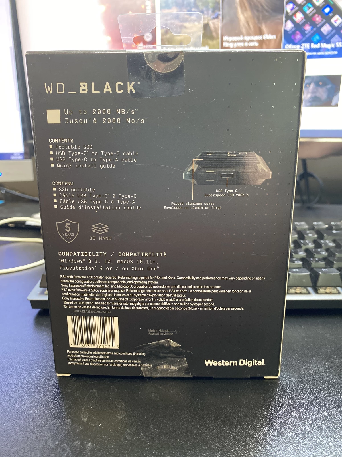 Обзор Western Digital WD_Black P50 Game Drive SSD Обзор Western Digital WD_Black P50 Game Drive SSD