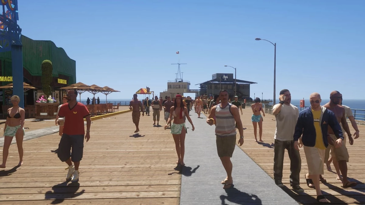 Новый мод GTA V Enhanced позволяет увеличить толпы пешеходов