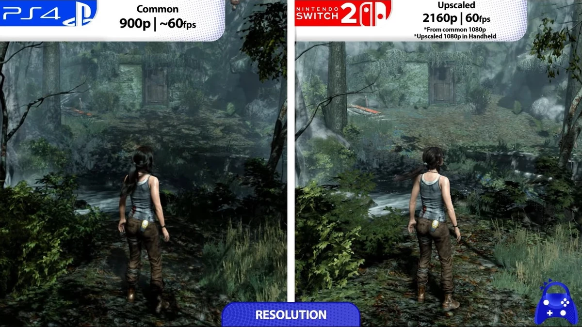 Версия Tomb Raider для Switch 2 не дотянула даже до качества PS4