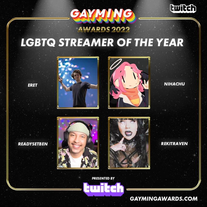Геи и лесбиянки* при поддержке PlayStation, Xbox, EA и Twitch огласили претендентов на Gayming Awards