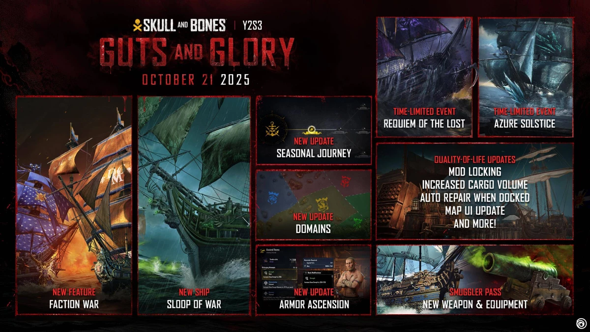 В Skull and Bones скоро стартует третий сезон — «Мужество и слава» В Skull and Bones скоро стартует третий сезон — «Мужество и слава»