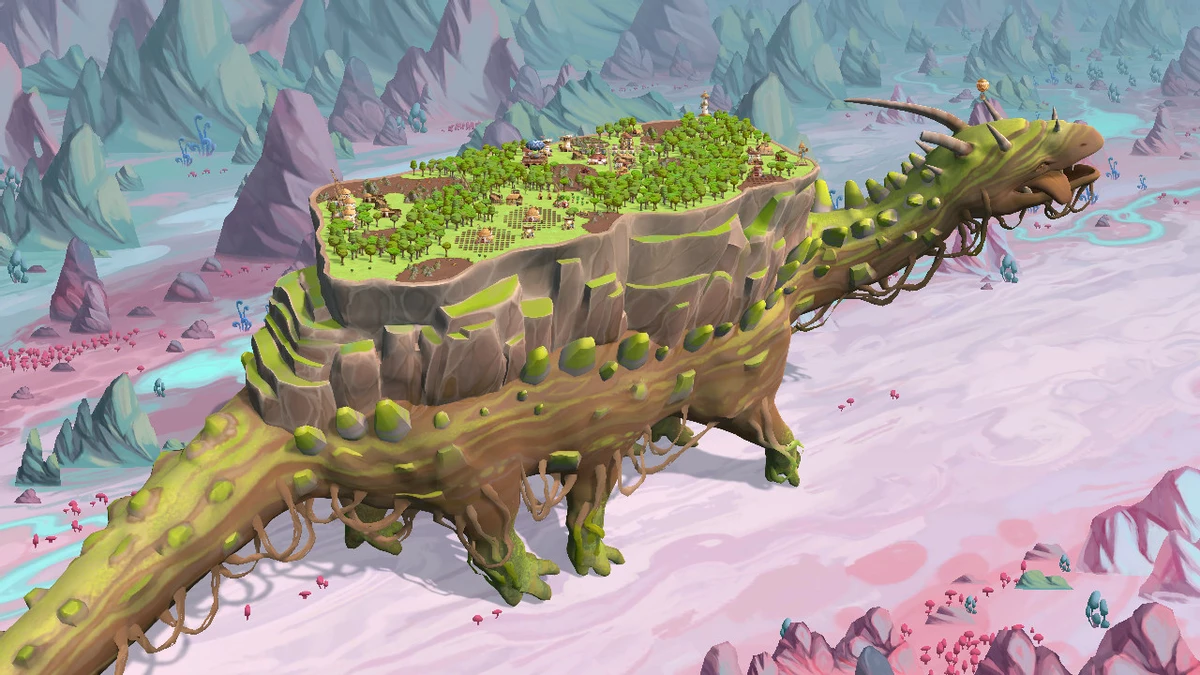 Стратегия про город на спине гуляющего динозавра The Wandering Village вышла из раннего доступа в релиз
