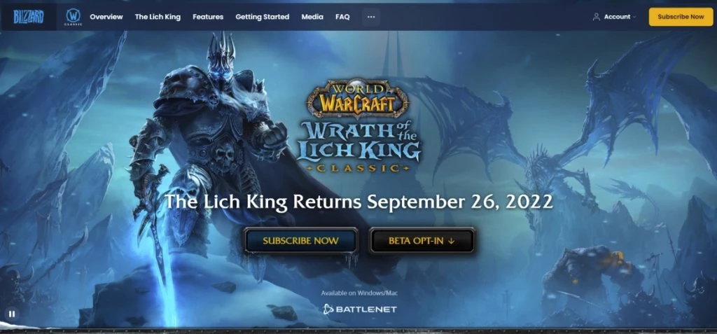 На сайте Blizzard была замечена дата выхода Wrath of the Lich King для World of Warcraft Classic На сайте Blizzard была замечена дата выхода Wrath of the Lich King для World of Warcraft Classic