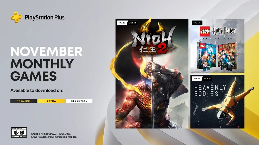 Nioh 2, Lego Harry Potter Collection и Heavenly Bodies в ноябрьской подборке PS Plus Nioh 2, Lego Harry Potter Collection и Heavenly Bodies в ноябрьской подборке PS Plus