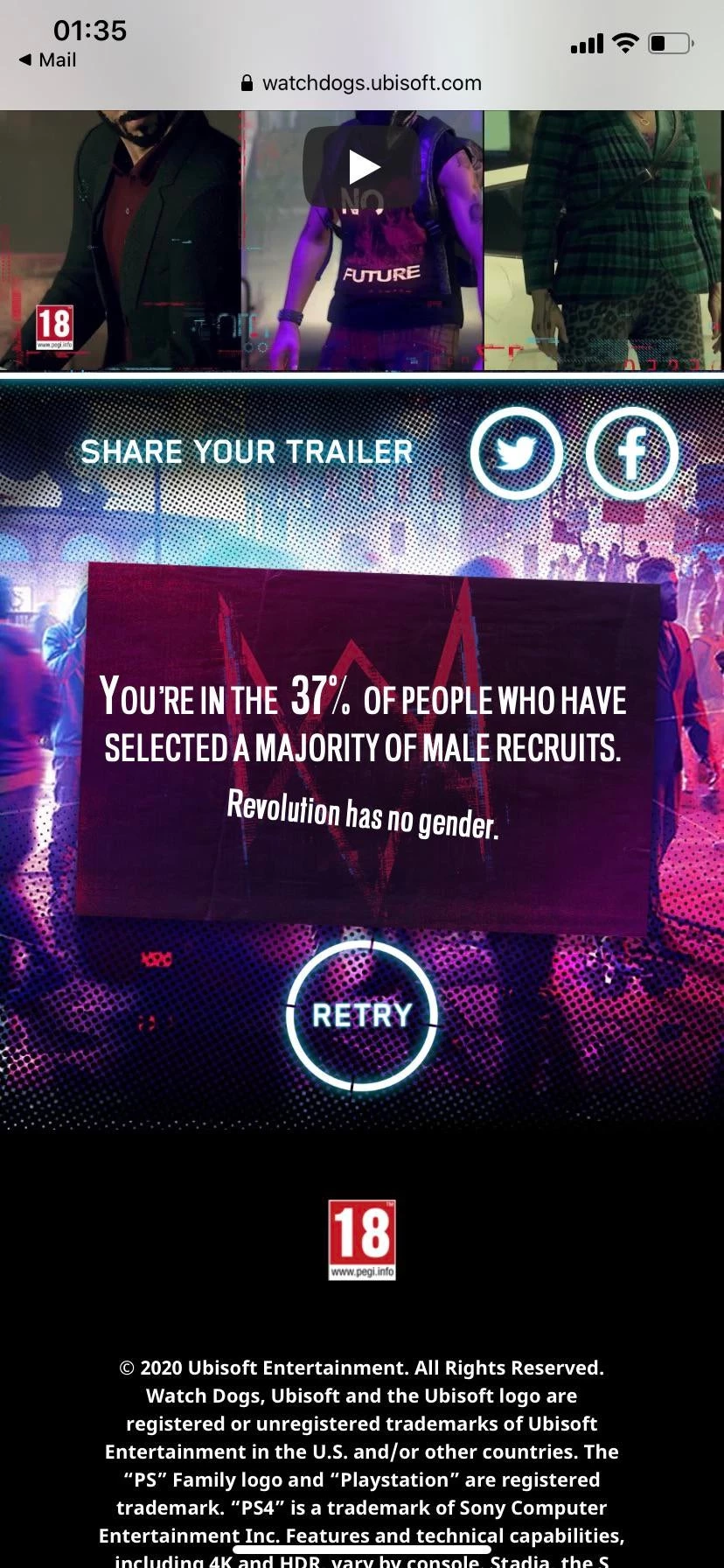 Ubisoft разослала сексистскую рекламу Watch Dogs Legion,.. направленную против мужчин Ubisoft разослала сексистскую рекламу Watch Dogs Legion,.. направленную против мужчин