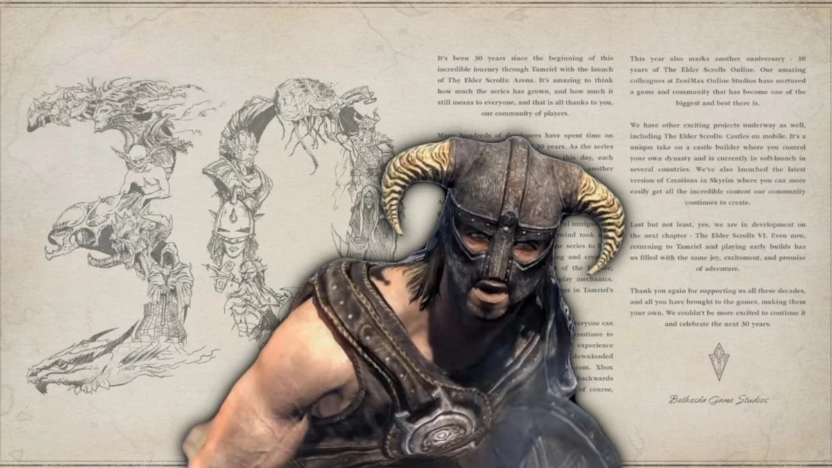 Bethesda поздравила игроков с 30-летием серии The Elder Scrolls и сообщила, что довольна процессом разработки The Elder Scrolls VI Bethesda поздравила игроков с 30-летием серии The Elder Scrolls и сообщила, что довольна процессом разработки The Elder Scrolls VI