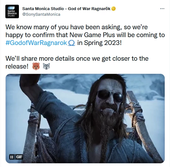 В God of War Ragnarok появится режим Новая игра+ В God of War Ragnarok появится режим Новая игра+
