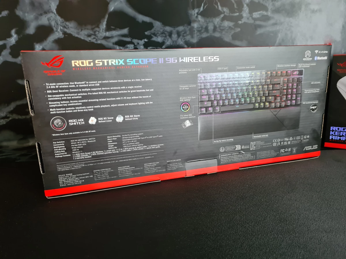Обзор игровой клавиатуры Asus ROG Strix Scope II 96 Wireless Обзор игровой клавиатуры Asus ROG Strix Scope II 96 Wireless