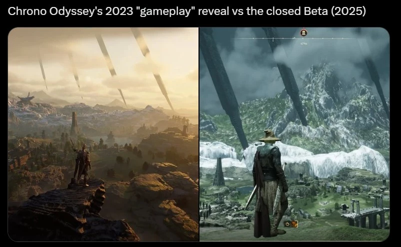Графика в бета-версии Chrono Odyssey сильно хуже той, что показывали в ролике 2023 года — разработчиков обвиняют в обмане