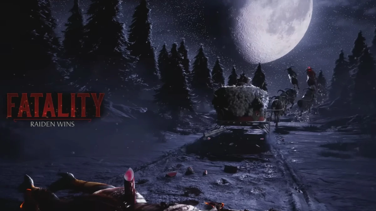 Рождественское фаталити в Mortal Kombat 1 Рождественское фаталити в Mortal Kombat 1