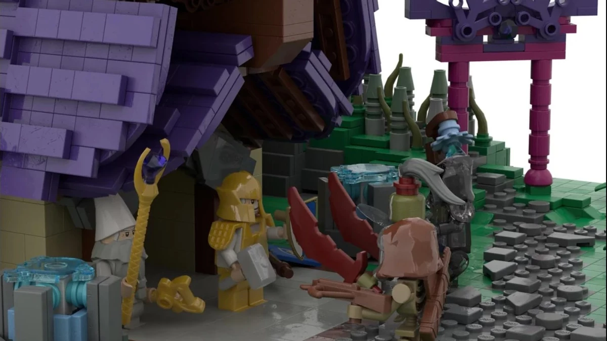 Фанат World of Warcraft создал диораму из LEGO Фанат World of Warcraft создал диораму из LEGO