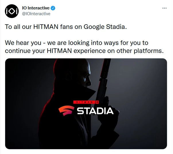 Ubisoft, Bungie и IO Interactive помогут игрокам перенести сохранения с Google Stadia Ubisoft, Bungie и IO Interactive помогут игрокам перенести сохранения с Google Stadia