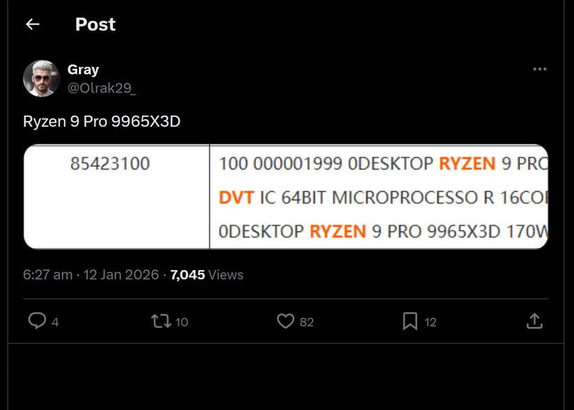 16 ядер и 3D V-Cache, но не для игр — новый флагман AMD Ryzen 9 PRO 9965X3D готов для профессионалов
