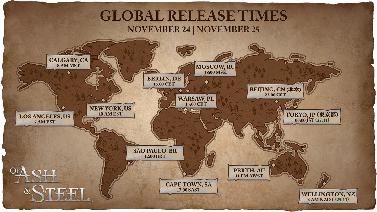 Of Ash and Steel выйдет 24 ноября — для России ценник очень низкий