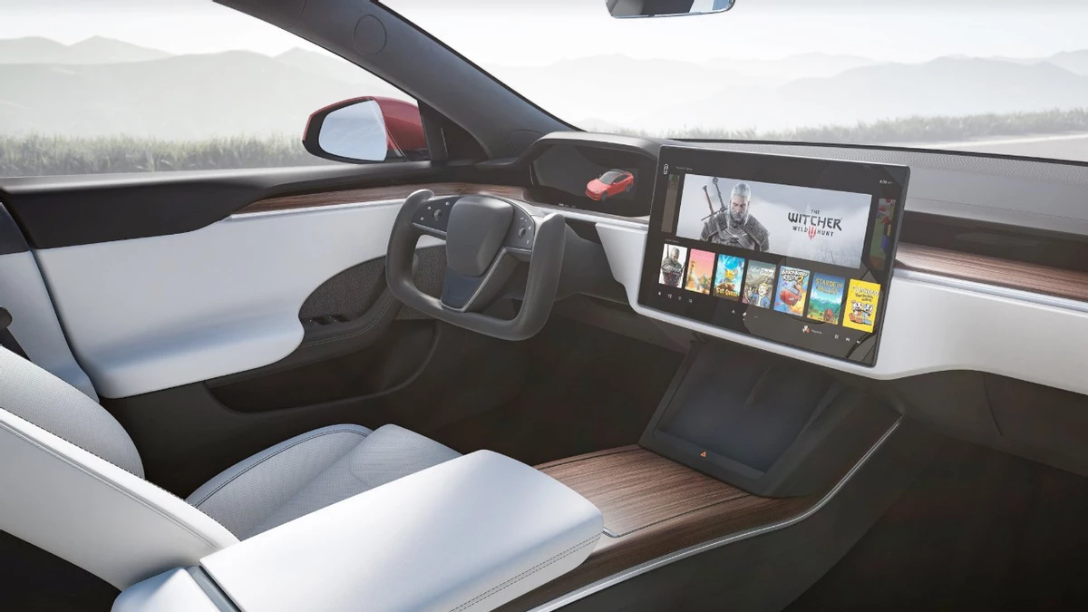 Теперь Tesla Илона Маска это большой Steam Deck. В машинах появился Steam Теперь Tesla Илона Маска это большой Steam Deck. В машинах появился Steam
