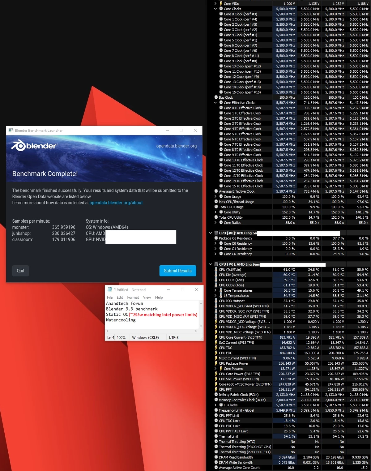 AMD R9 9950X отлично охлаждается даже при огромном потреблении в разгоне AMD R9 9950X отлично охлаждается даже при огромном потреблении в разгоне