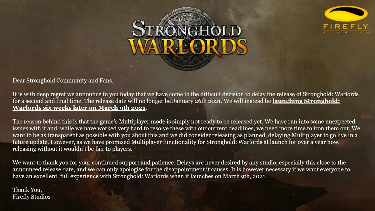 Stronghold: Warlords - Релиз отложен на полтора месяца Stronghold: Warlords - Релиз отложен на полтора месяца
