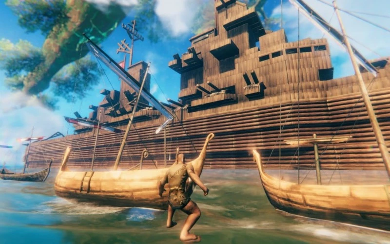 Valheim - Игрок построил известный военный корабль ВМС США Valheim - Игрок построил известный военный корабль ВМС США