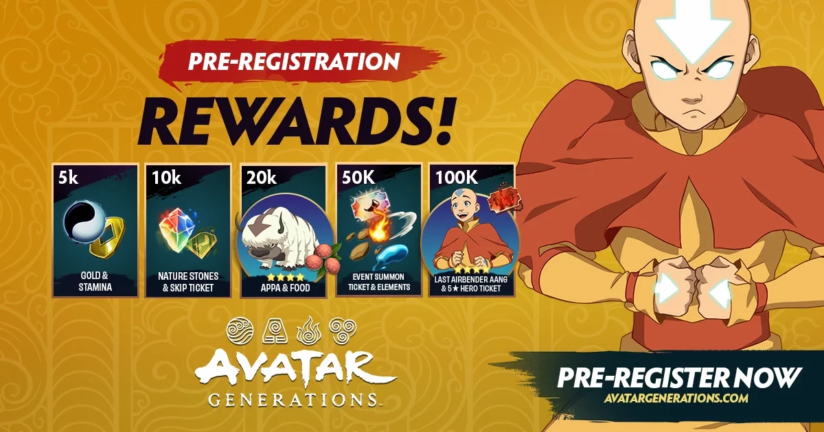 Награды за предрегистрацию в Avatar Generations Награды за предрегистрацию в Avatar Generations