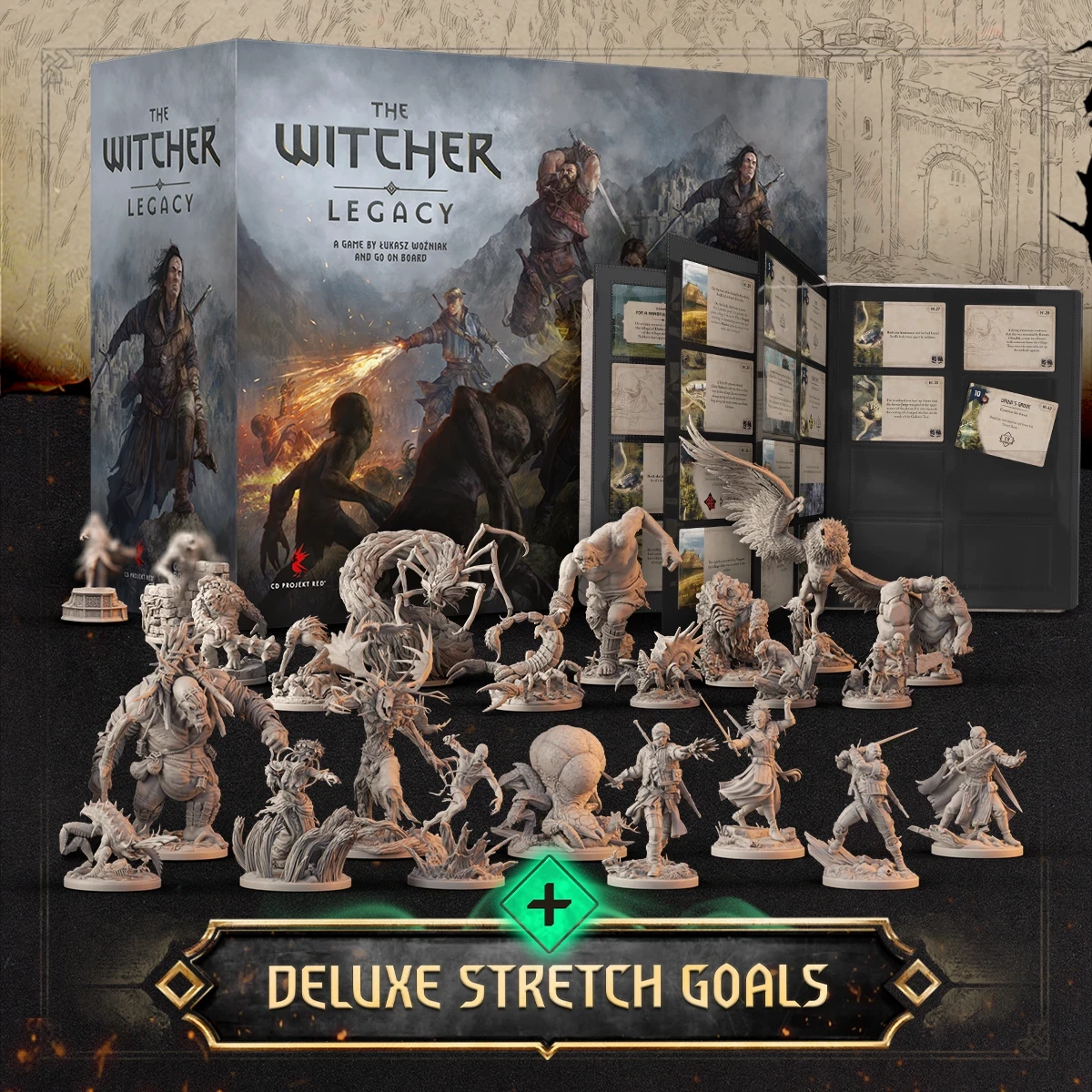 Стартовали сборы на выпуск настолки The Witcher: Legacy (Ведьмак: Наследие) план уже перевыполнен на 2560%