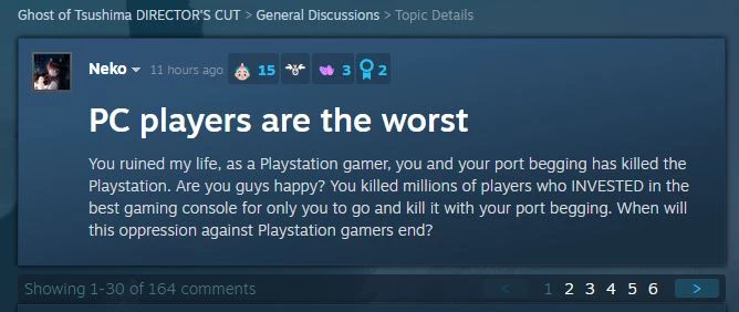 Фанаты PlayStation негодуют. Sony пора отменять порт Ghost of Tsushima для ПК Фанаты PlayStation негодуют. Sony пора отменять порт Ghost of Tsushima для ПК