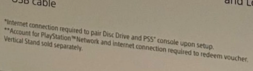 Подключение дисковода к похудевшей PS5 требует интернет-соединение Подключение дисковода к похудевшей PS5 требует интернет-соединение