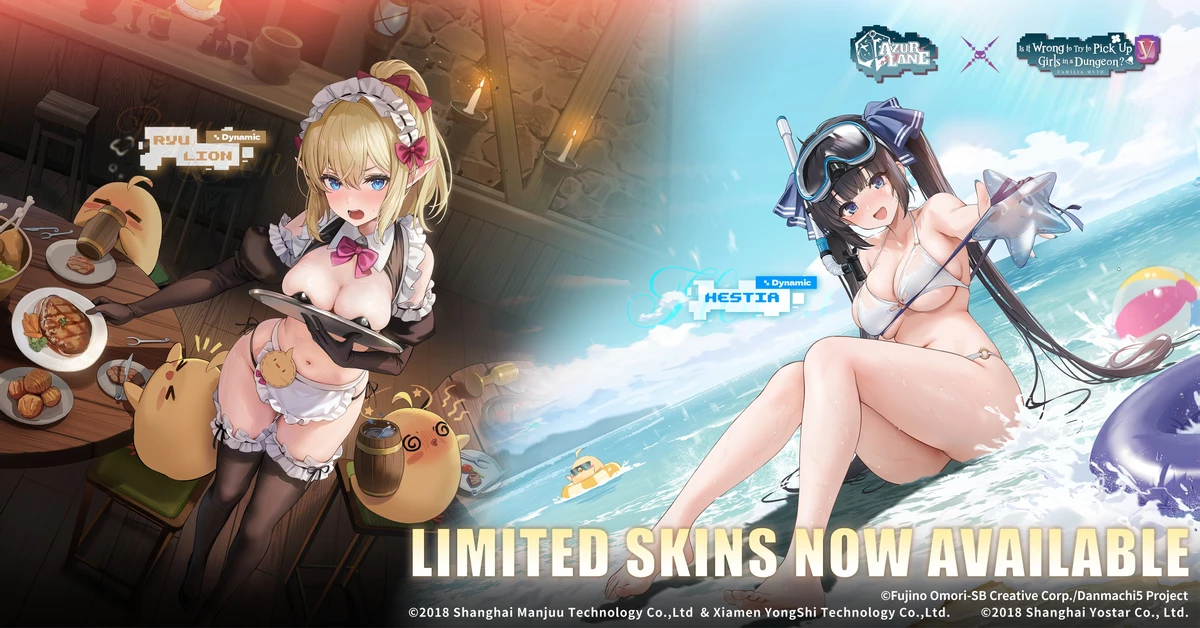 Гестия и Рю обошли на повороте девушек из Date a Live — первым делом Azur Lane порадует нас героями DanMachi V