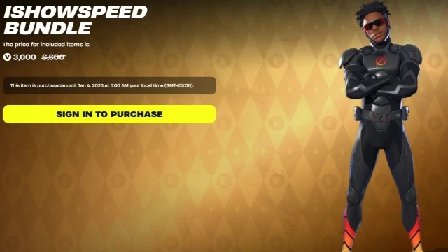 В Fortnite появился скин IShowSpeed — одного из самых популярных стримеров мира