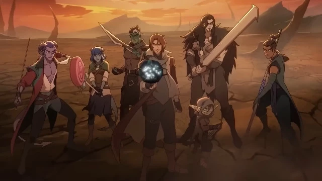 Вступительные титры The Mighty Nein — второй кампании Critical Role в анимации