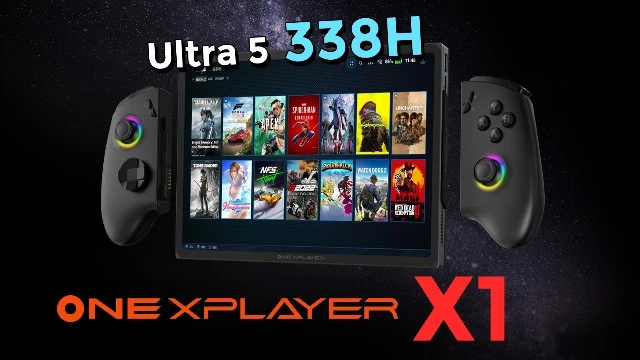 OneXPlayer X1 — первая портативная консоль на Intel Core Ultra 5 338H