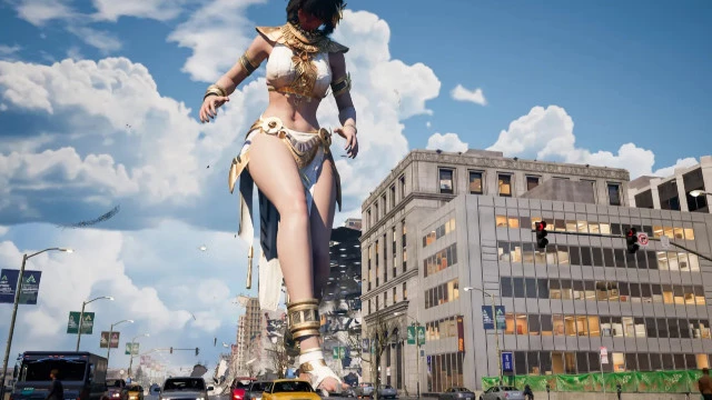 Трэшака вам в ленту: в Сети нашли симулятор гигантской тянки, разрушающей мегаполис — Giantess Playground