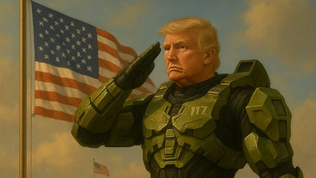 Президент с синдромом восьмиклассника: теперь Трамп стал спартанцем из Halo