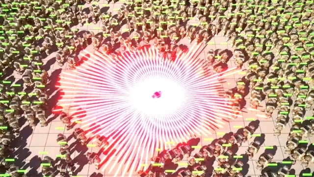 Тест производительности UE5 — 12 000 снарядов в секунду против 10 000 ИИ-противников и все работает