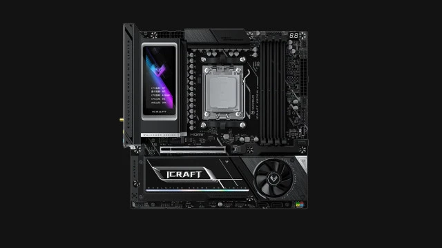 Китайский производитель Maxsun показал материнскую плату под AMD с дисплеем и активным охлаждением