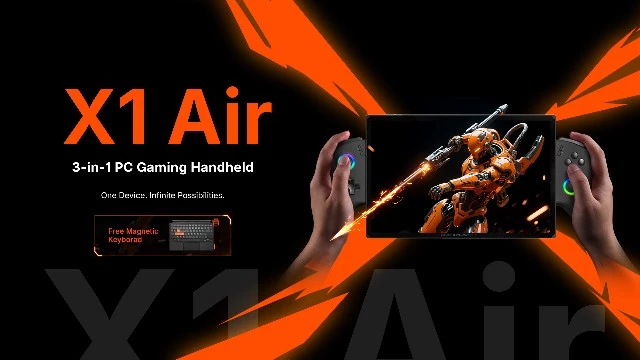 OneXPlayer представили гибрид планшета, ноутбука и игровой консоли X1 Air