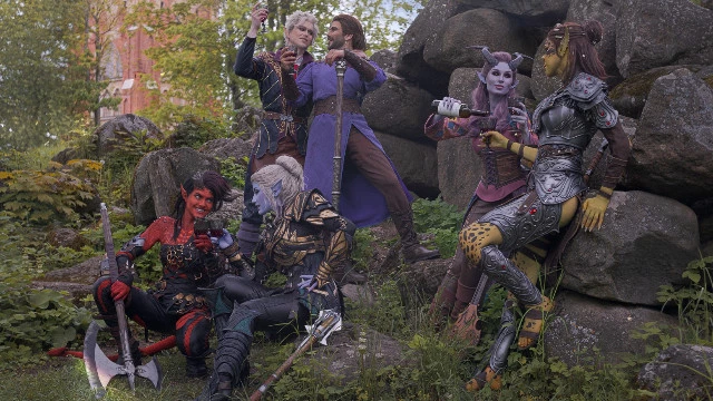 Потрясающий групповой косплей героев Baldur's Gate 3 