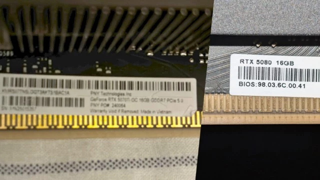 PNY и наклейка раздора — как стикер на контактах RTX 5070 Ti стал причиной вылетов
