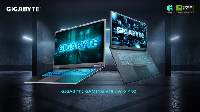 GIGABYTE выводит на рынок новые GAMING A16 PRO и A18 — компактные игровые ноутбуки с ИИ и графикой до RTX 5080